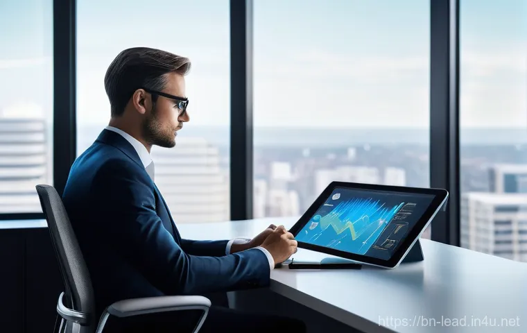 리더십 코칭을 위한 전략 - **Prompt:** A focused professional, depicted as a male or female leader, sits thoughtfully at a slee...