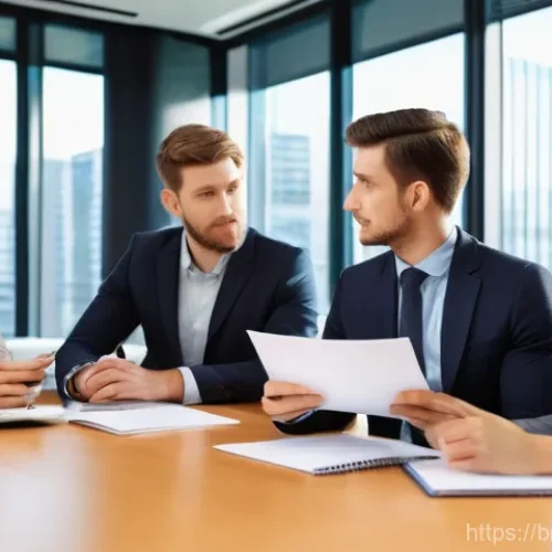 리더십 코칭의 실습과 이론 차이 - **Prompt:** A diverse group of four professionals, two men and two women, in their late 20s to early...