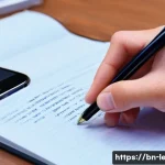 업무 일지와 업무 개선 - **Concept: The act of writing a work log.** Directly relates to the core idea of the Bengali text: "...