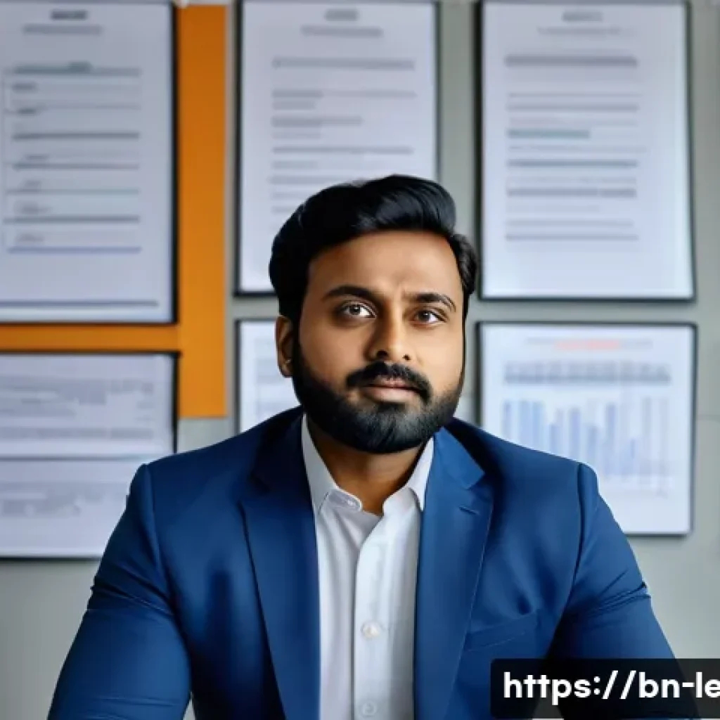 리더십 코칭의 실습과 이론 - A confident Bengali business leader in a modern office setting, thoughtfully reflecting on personal ...